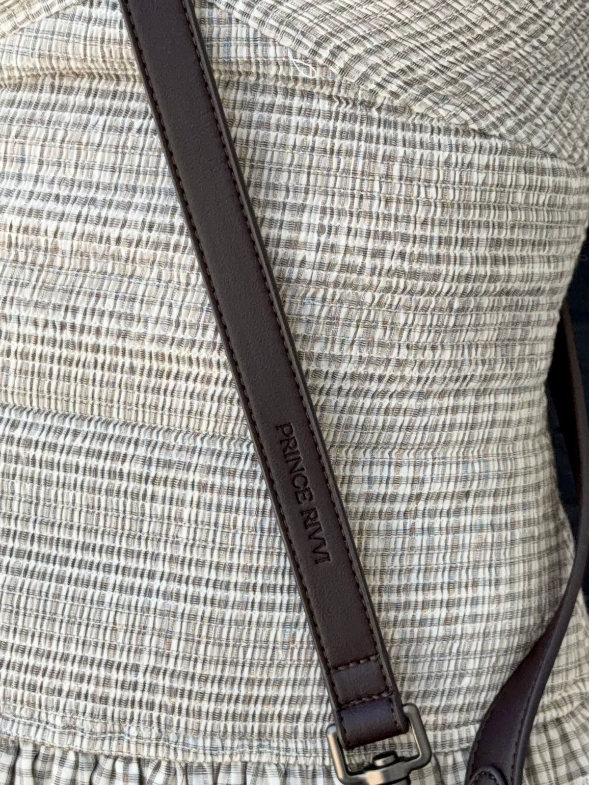 Chocolate Leather Crossbody Leash