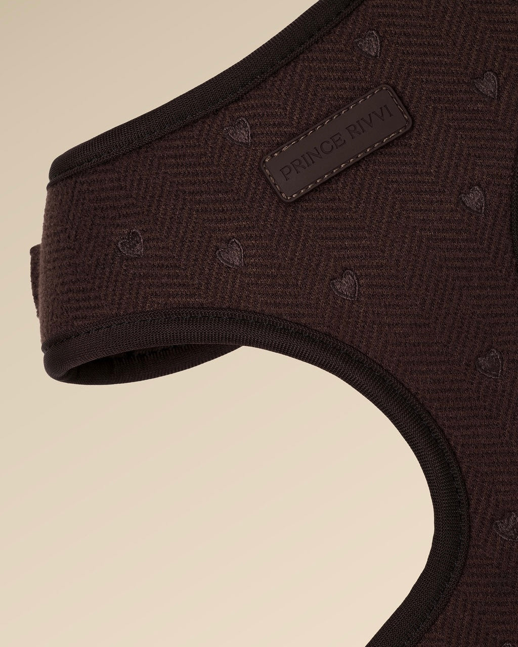 Chocolate Herringbone Adjustable Harness
