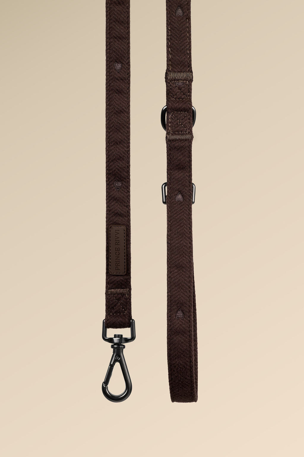 Chocolate Herringbone Crossbody Leash