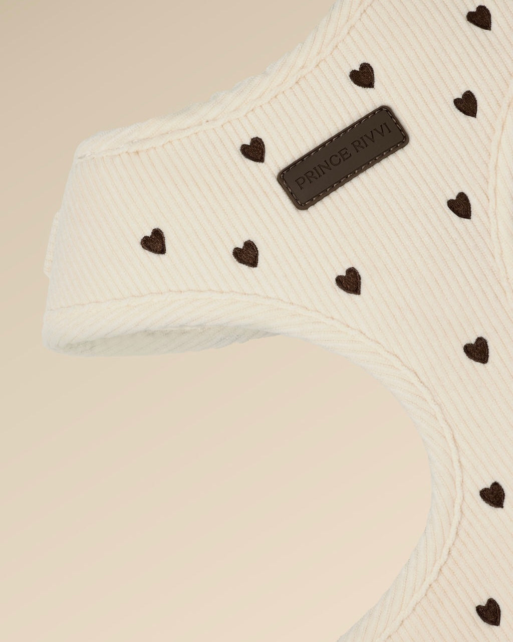 Cream Corduroy Adjustable Harness