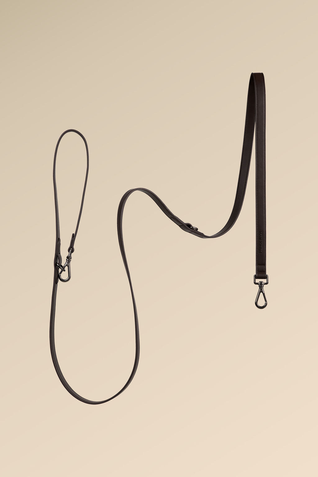 Chocolate Leather Crossbody Leash